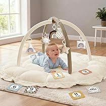 Amazon.com : Mallify 5-in-1 Thick & Plush Baby Play Gym, Baby Play
