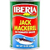 Iberia Jack Mackerel in Tomato Sauce, 15 Ounce