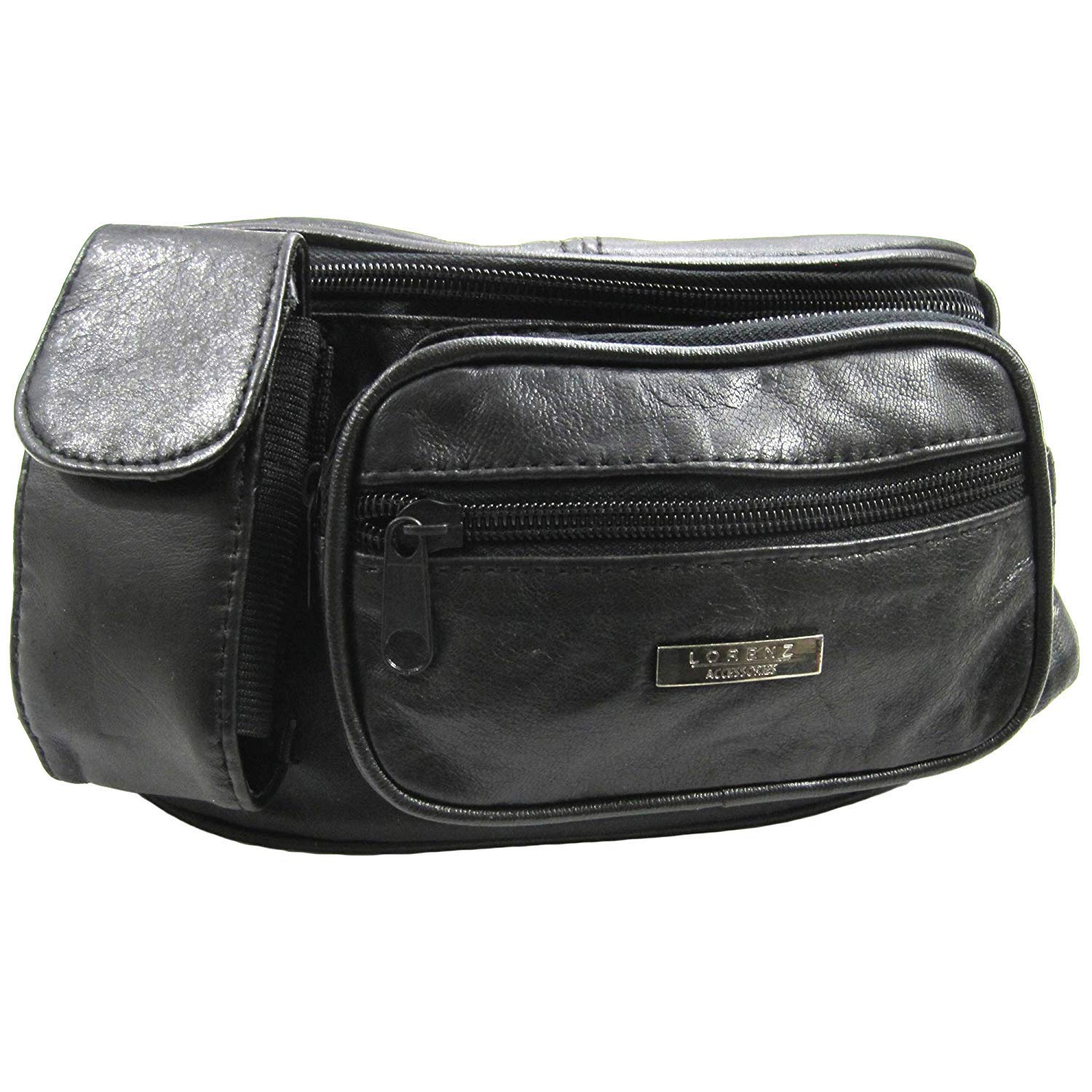Lorenz Leather Bum Bag - Black