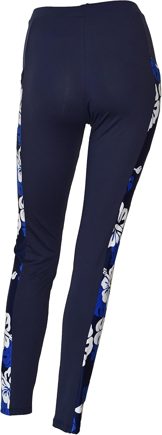 Private Island Women UPF 50+ Side Pockets Long Leggings Pants Swim Beach Swimsuit Rash Guard Bathing Bottom at  Women’s Clothing store