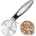 Rainspire Kitchen Large Pizza Cutter Wheel, Stainless Steel Pizza Slicer, Sharp Blade Pizza Wheel with Non-Slip Handle, Dishw