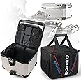 NICECNC Motorcycle Luggage Inner Bag 21L, DIY Compartment, Motorcycle Top Case Pannier Inner Bag with Foot Pad, Compatible with BMW R1200GS R1250GS ADV LC 2004-2022 F850GS F750GS F700GS F800GS, 1PCS