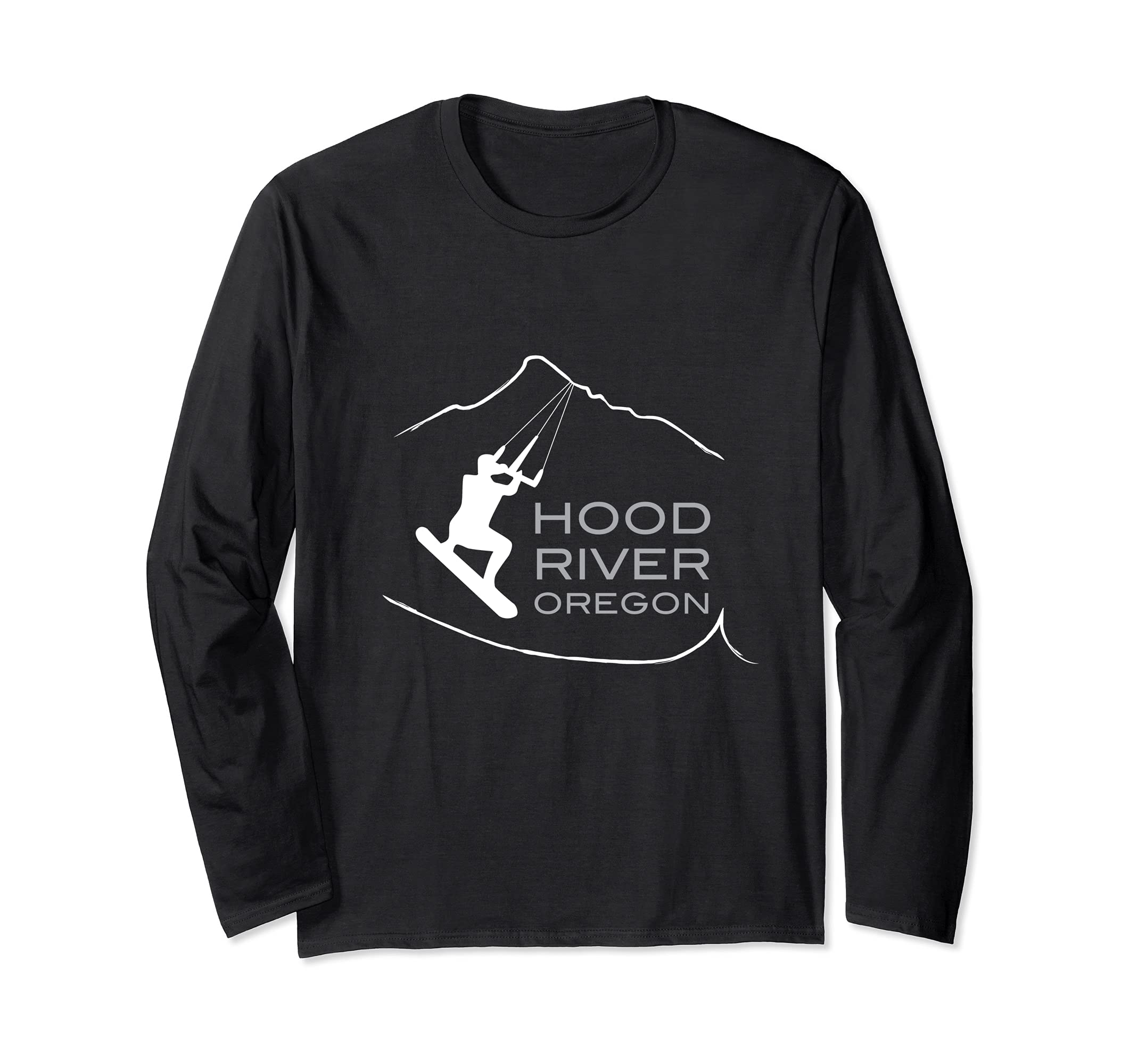 Kiteboarding Hood River Oregon, Kiting Kitesurfing Gifts Long Sleeve T-Shirt
