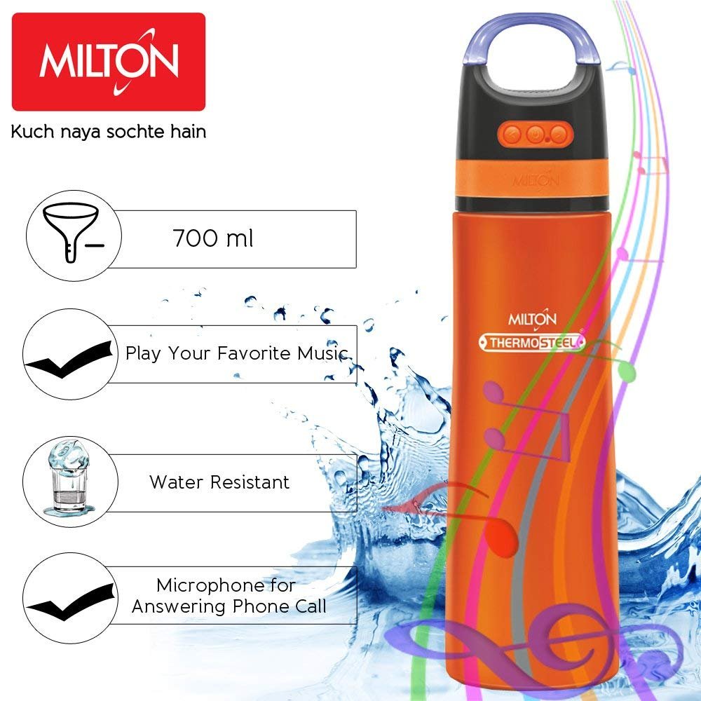 milton water bottle with bluetooth