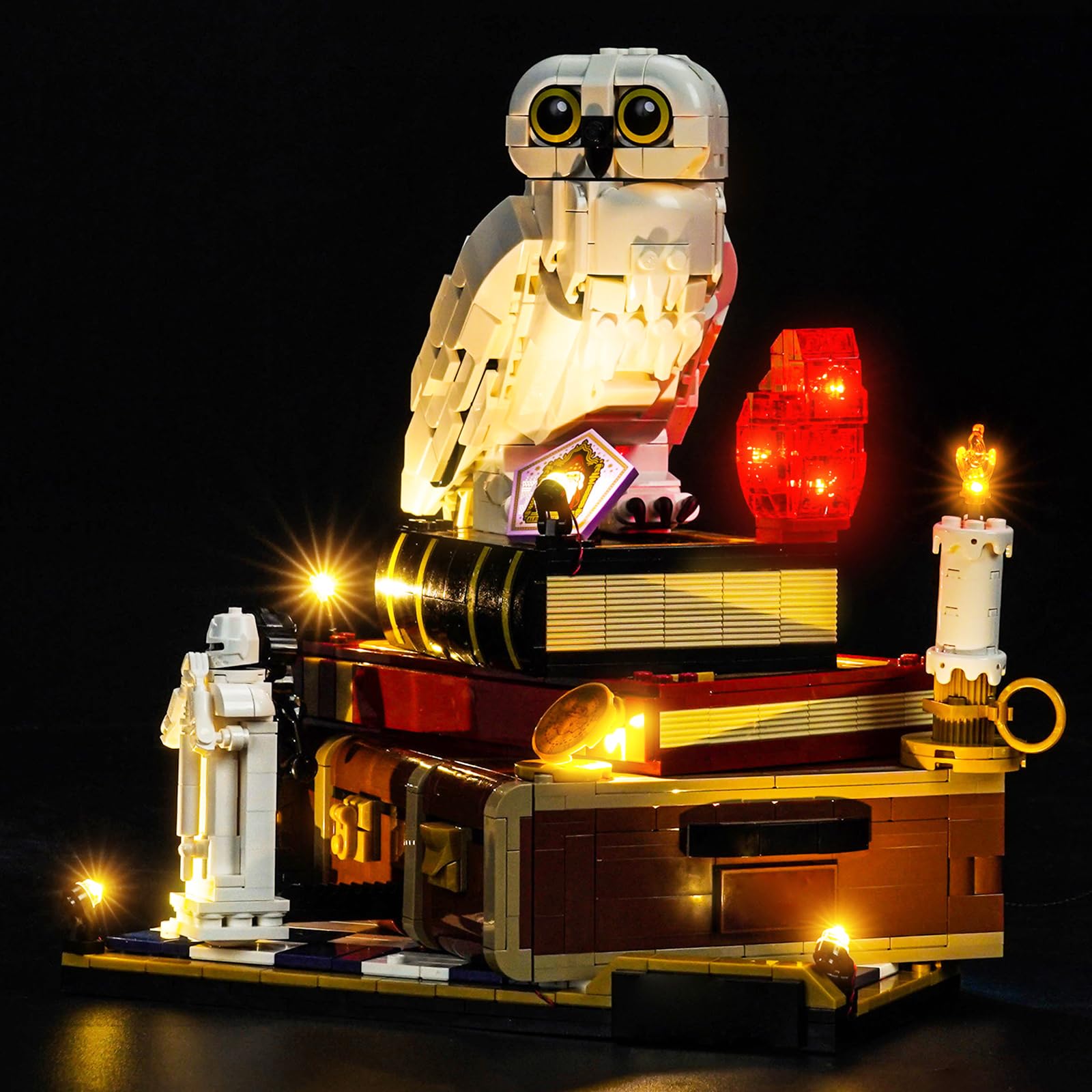 LocoLee Led Light Set Compatible with Lego 76466 Sorcerer's Stone – Collectors' Edition Led Decoration Lighting Kit Compatible with Lego 76466 Building Blocks Model,Only Lights Set,No Model