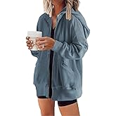 Yanekop Zip Up Hoodie Women Oversized Waffle Knit Shirt Fall Shackets 2025 Corduroy Jacket Fall Outfits with Pockets