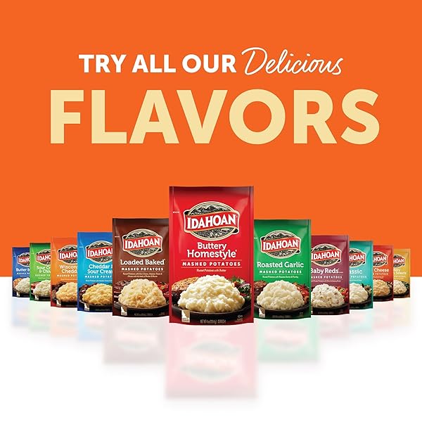 IDAHOAN FOUR CHEESE MASHED POTATOES FAMILY SIZE 8 OZ. (PACK OF 4)