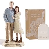 Storieme Dad Birthday Gifts: Hand-Painted Dads Daughters Figurines Statues Decoration Gift for Fathers Day Valentine Day Wedding