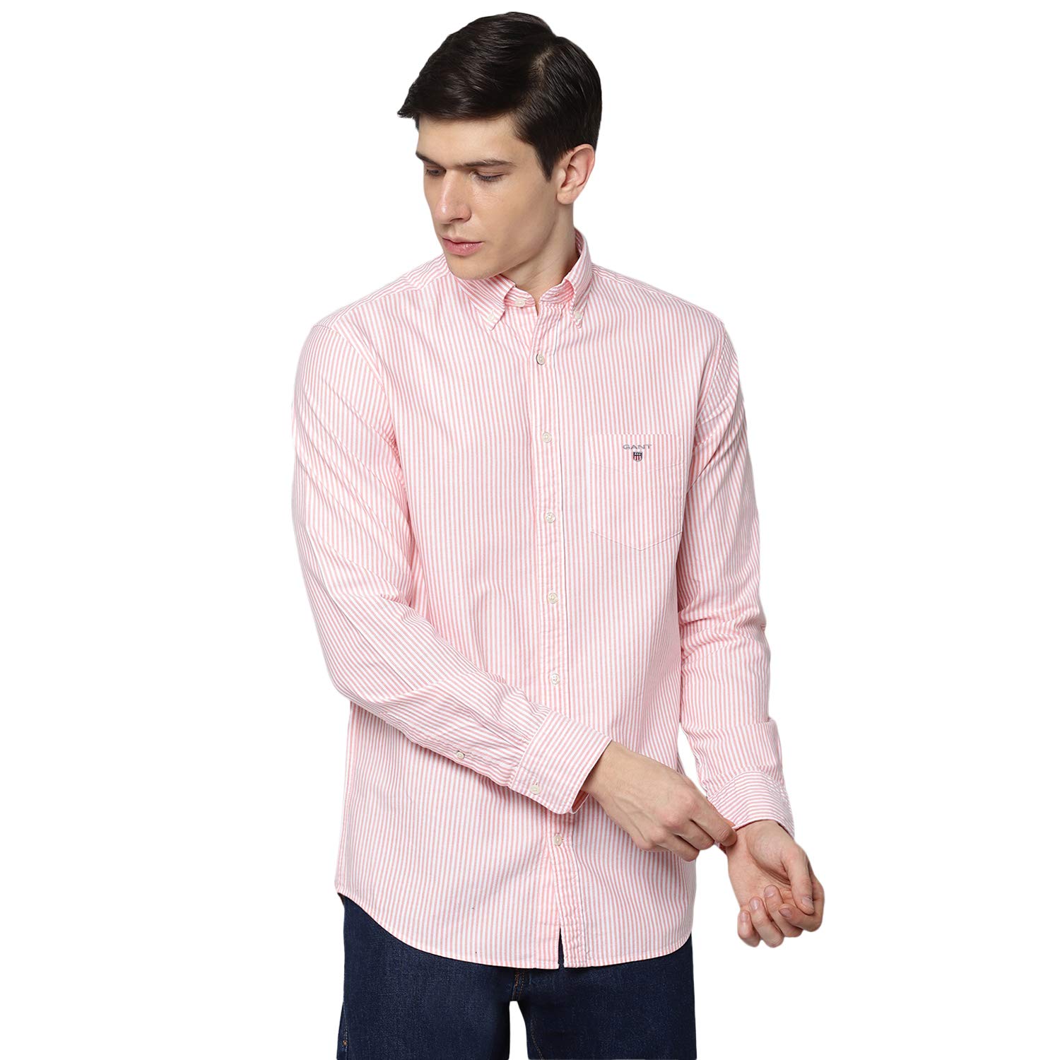 Buy GANT Dark Orange Mens Shirts at Amazon.in