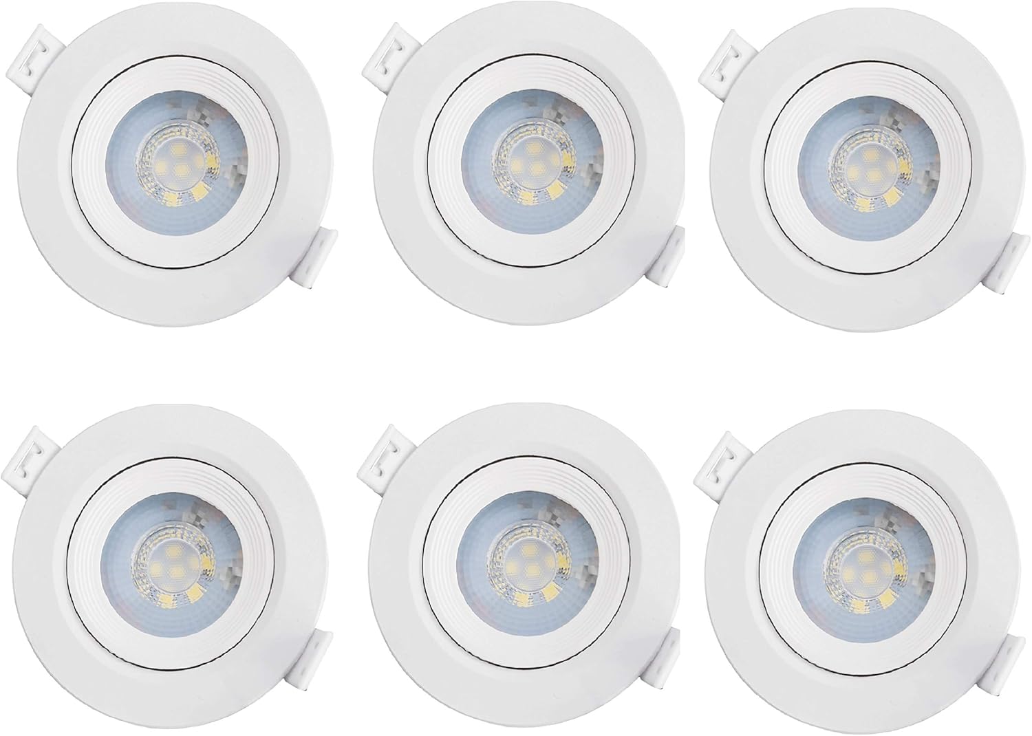 AcornSolution 6Pack Recessed LED Down Lights Indoor Ceiling Light, Linkind 5W Downlights,400LM