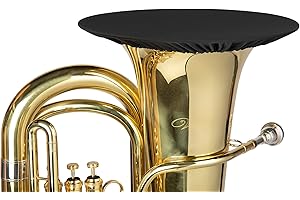 Gator Cases Double-Layer Wind Instrument Cover for Euphonium, French Horn; Fits Bell Sizes Ranging from 11.25 to 13.25-Inches, Black (GBELLCVR1213BK-NF)