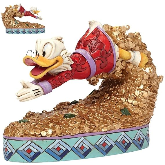 Uncle Scrooge Schatztauchen Figur von Jim Shore Disney Tradition