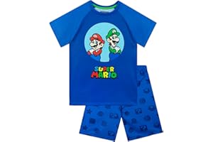 Super Mario Boys Pajamas, Mario and Luigi Pajama Set, Gamer Boys Pjs, Short Sleeve Summer Pajamas