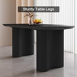 Guyii 62.99" Dining Table Set with 6 Chairs, Modern