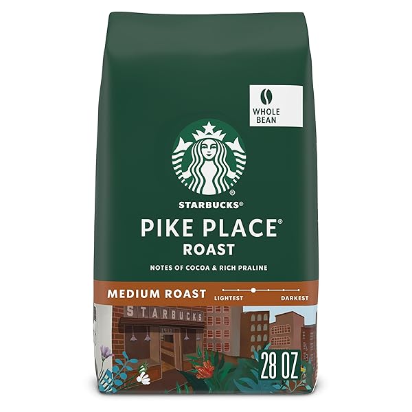 STARBUCKS WHOLE COFFEE BEANS, MEDIUM ROAST HOT OR...