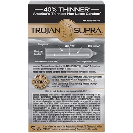 Trojan Supra Kondome Geschmiert 6 Stuck Amazon De