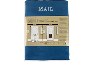 SNAIL SAKK: Mail Catcher for Mail Slots - Blue. No More Mail on The Floor! Reduces drafts, Protects Privacy, and More. No Tools or Screws Needed. for Home, Office, and Garage Doors. (Basket, Bag)