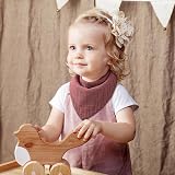 Yoofoss Baby Bibs 10 Pack Muslin 6 Layer Adjustable Snaps 100% Cotton Gift view 8