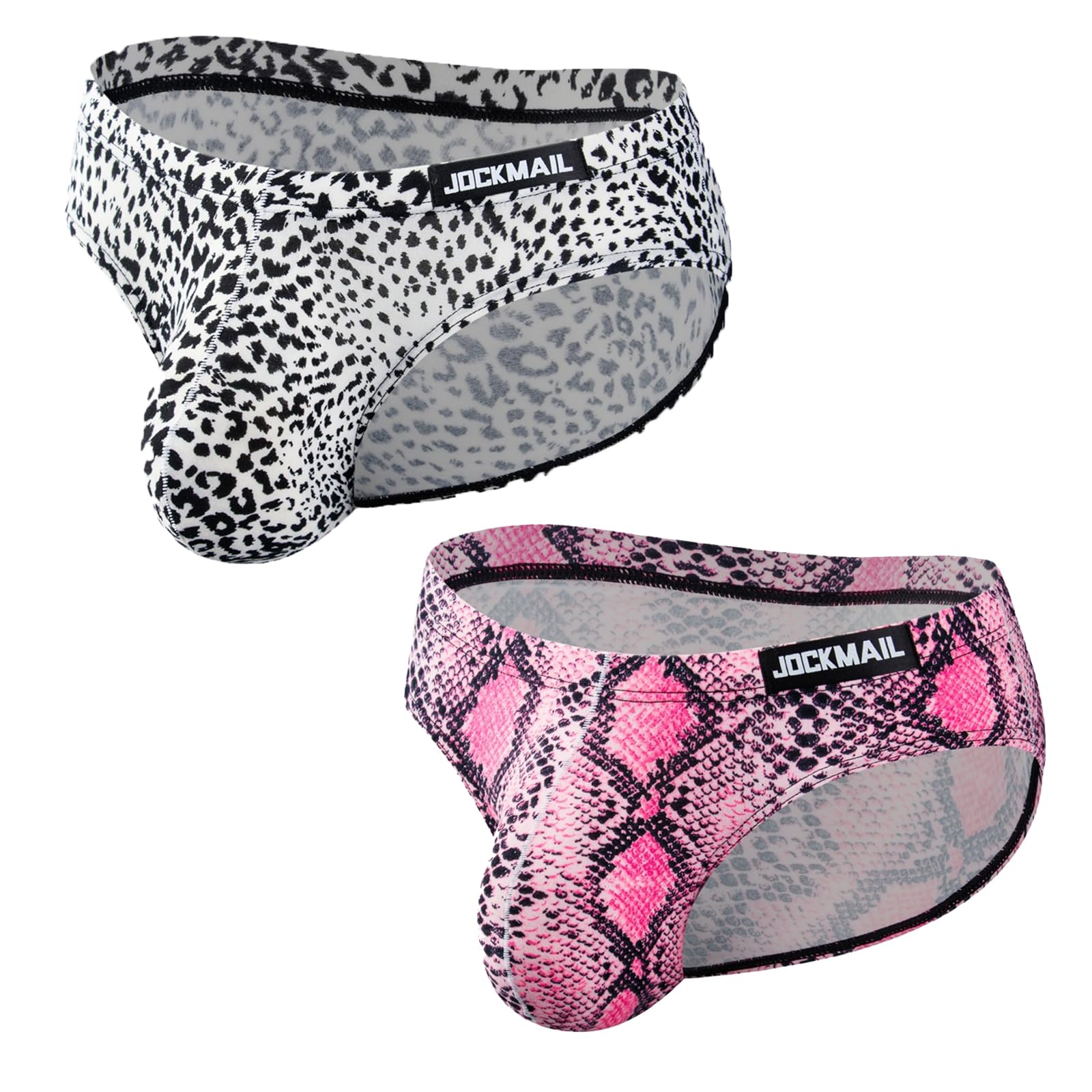 JOCKMAIL 2PCS/Pack Men's Leopard Print Underwear