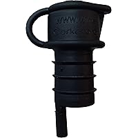 Haley's Corker 5-in-1 Wine Aerator, Stopper, Pourer, Filter and Re-Corker, 1 Pack, Black