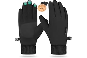ihuan Winter Waterproof Gloves Cold Weather - Snow Ski Windproof for Men Women, Warm Touchscreen Thermal for Running Cycling