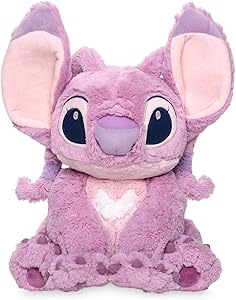 Official Disney Lilo and Stitch Medium Pink Angel Soft Plush Toy 37 Centimeter