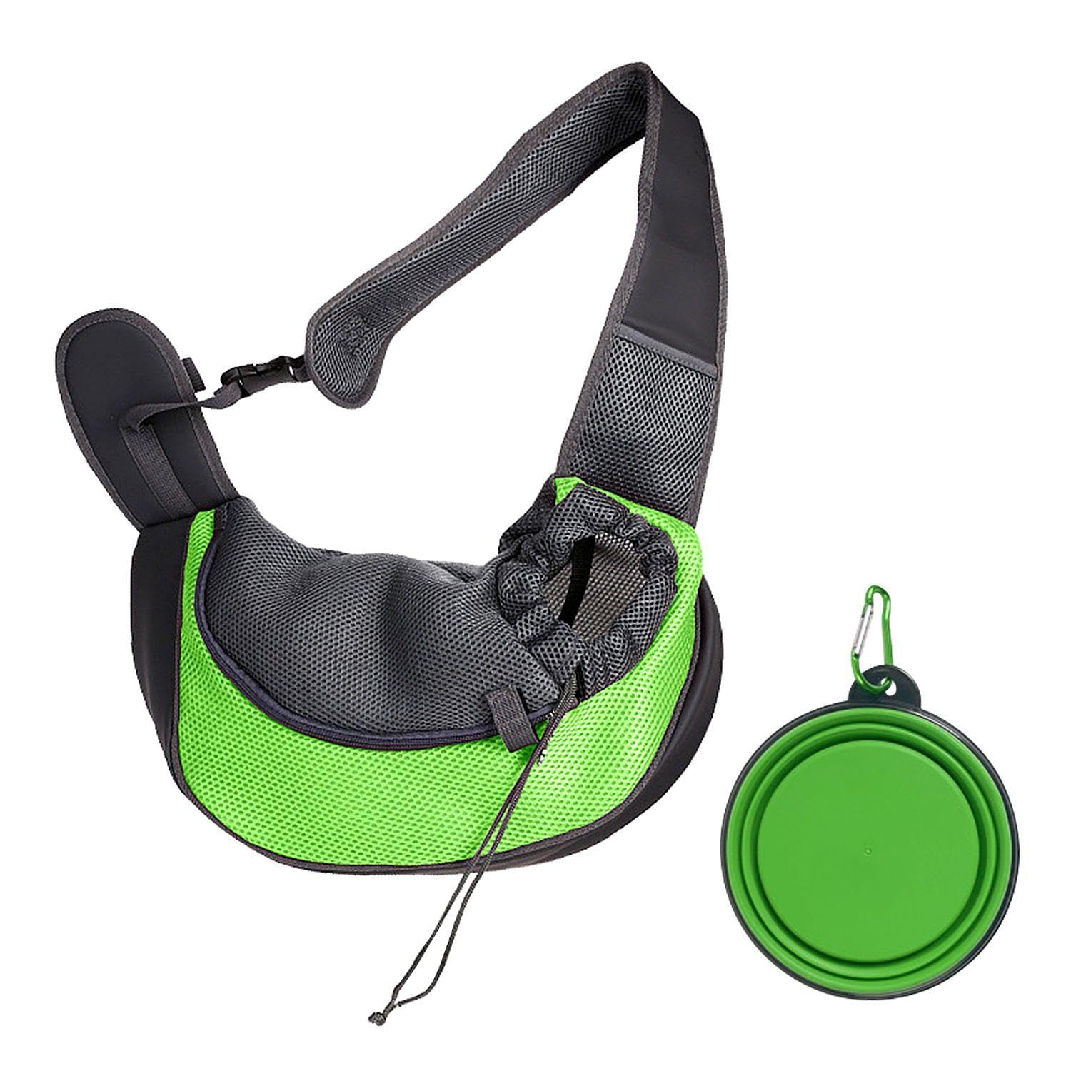 1 Piece Of Pet Bag, 1 Pet Folding Bowl, Pet Supplies, One-Shoulder Pet Backpack, Dog Travel Bag