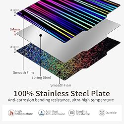 Upgraded 220X220MM Double-Sided Smooth PEL+PEB Bed