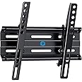 Pipishell Tilting TV Wall Mount Bracket Low Profile for 13-42 Inch Flat Screen TVs & Monitors, Universal Tilt TV Monitor Mount Fits 8" Wood Studs VESA 200x200mm.