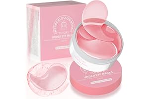 YOYORY Under Eye Patches Masks - for Fine Lines with Collagen and Hyaluronic Acid, Dark Circles,Eye bags,and Fade Wrinkles, puffiness Smoothing Skin Care Treatment for Women and Men, (60 Pcs) Pink
