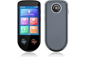 YAGOOLH Language Translation Device, 137 Language Two-Way Instant Voice Translator, 3.5-inch Touchscreen, Supports Online/Offline/Image/Portable Real-time Translation Device