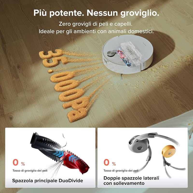 Qrevo Edge 2 Flow Robot Aspirapolvere Lavapavimenti con Rullo — foto 2 di 8