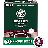 Starbucks K-Cup Coffee Pods, Dark Roast Coffee, Espresso Roast for Keurig Coffee Makers, 100% Arabica, 6 Boxes (60 Pods Total)