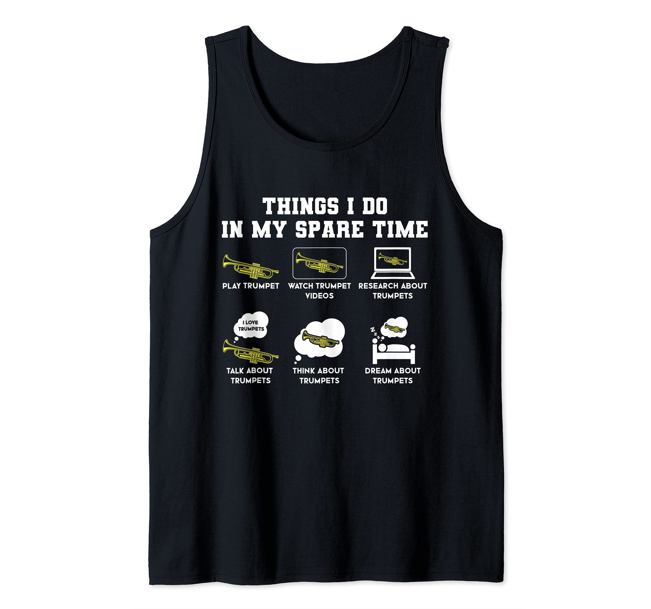 Things I do in my spare time Play Trumpet Trumpet Tank Top