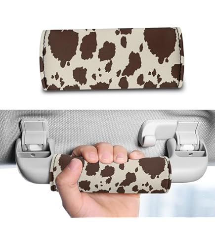 Brown Cow Print Car Document Holder | Glove Box Organizer For Insurance & Registration 5 thumbnail image