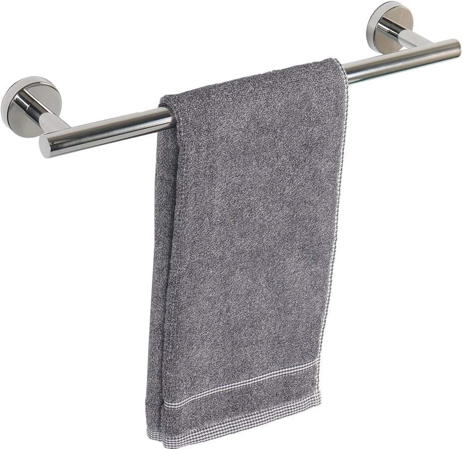 YUET Towel Rail 40CM Chrome Hand Towel Holder Bar Bathroom Holders For Bathrooms Kitchen Dish Cloths Hanger 304 Stainless Steel RUSTPROOF Wall Mounted 16'' (Polished Mirror)