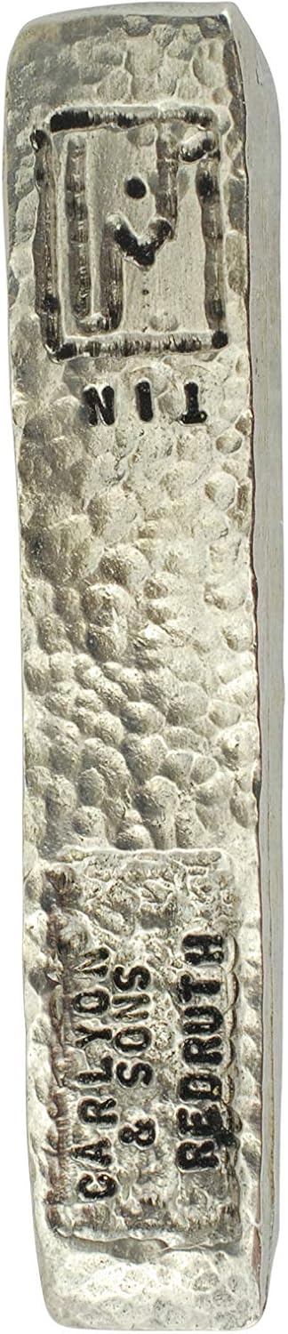 Tin Ingot 100% Pure Tin - Carlyon & Sons Redruth Brand 54 grammes, Off-white - Image 3