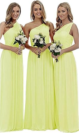 amazon yellow bridesmaid dresses