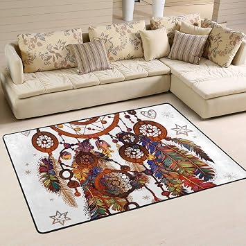 Amazon De Jstel Weiche Weiche Magic Symbol Traumfanger Teppich