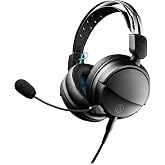Audio-Technica ATH-GL3BK Closed-Back Gaming Headset, Black