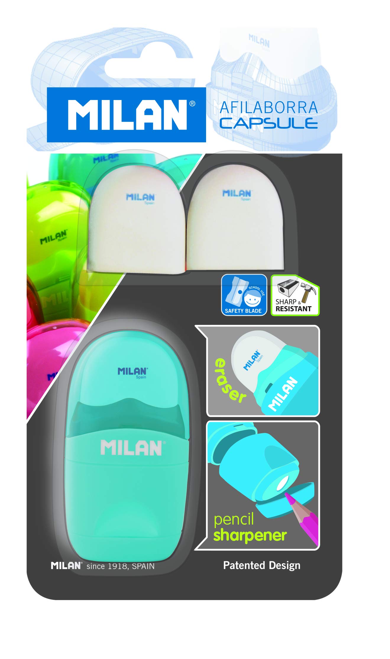 Afilaborra MILAN Capsule + 2 Spare Erasers