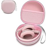 Headphone Headset Case for Folding Headphone, Pink | Compatible with Bose QuietComfort/BERIBES/TOZO/KVIDIO/Beats/Soundcore Anker Noise Cancelling Over-Ear Headphones