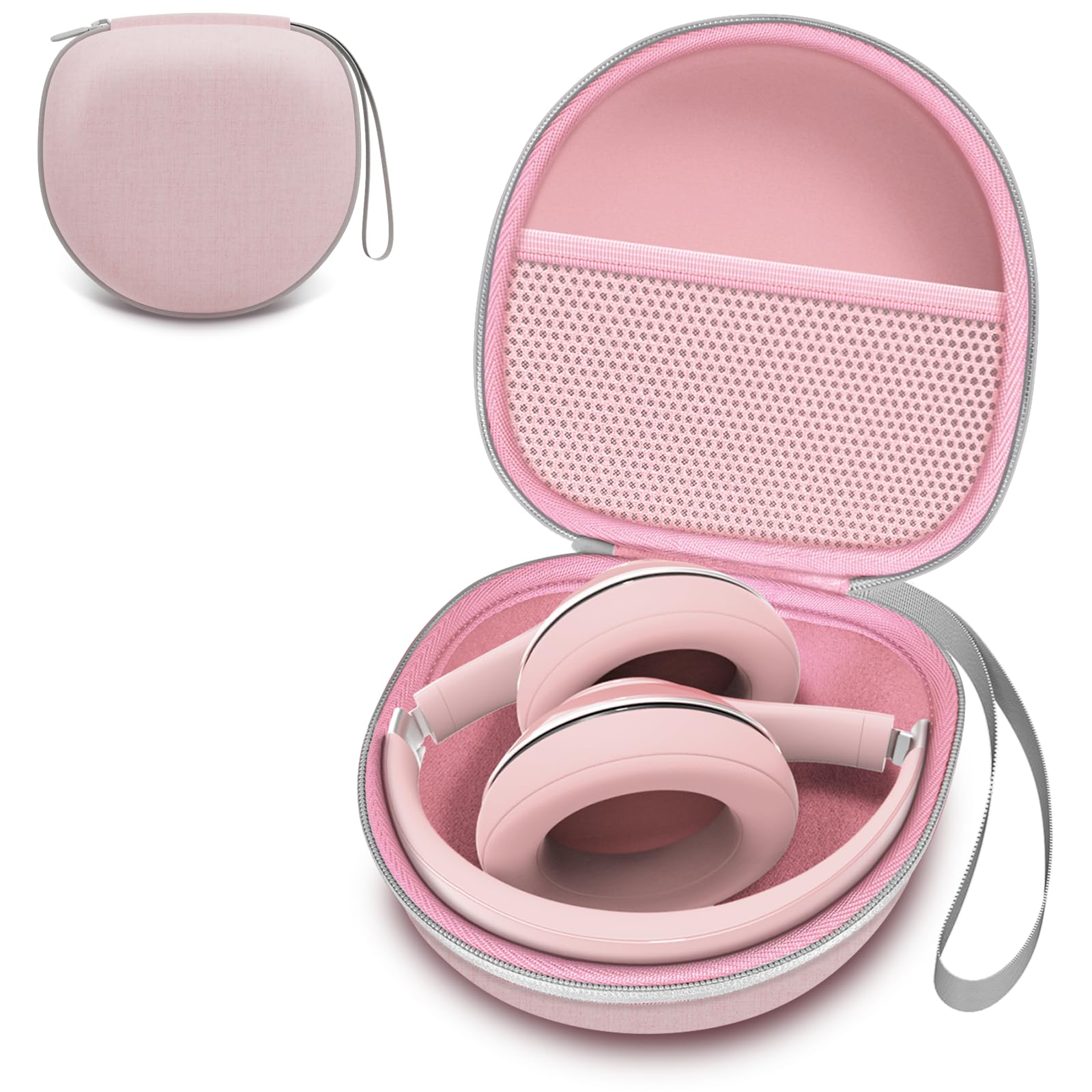 Headphone Headset Case for Folding Headphone, Pink
