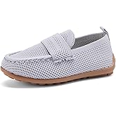 BMCiTYBM Toddler Boys Girls Loafers Comfortable Dressy Casual Knit Flats Lightweight Breathable Slip On Walking Shoes