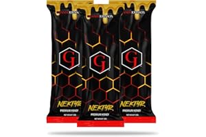 Grande Johnson - Nektyr - Organic Premium Natural Pure Honey with Jelly Bee Pollen - Pack of 3