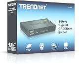 TRENDnet TEG-S82G 8-Port Gigabit GREENnet Network Switch 1000Mbps Metal view 8