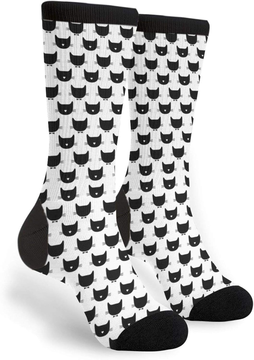 Cute Black Cats Unisex Athletic Sport Novelty Crew Tube Socks Amazon