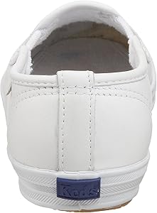 white leather slip on shoes