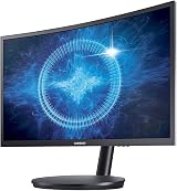 Samsung C24FG70 24 Inch Gaming Monitor 144Hz 1ms Full HD Curved Matt Black view 2