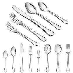LIANYU Silverware Set, 23-Piece Flatware Set with